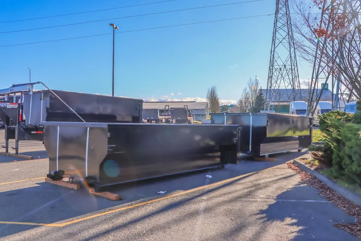 Roll-off dumpster ready for waste disposal at job site for Estate Cleanout Dumpster Rental in Chester
